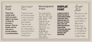 Font guidelines